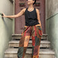Nepal Patchwork Cepli Kadın Bohem Pantolon
