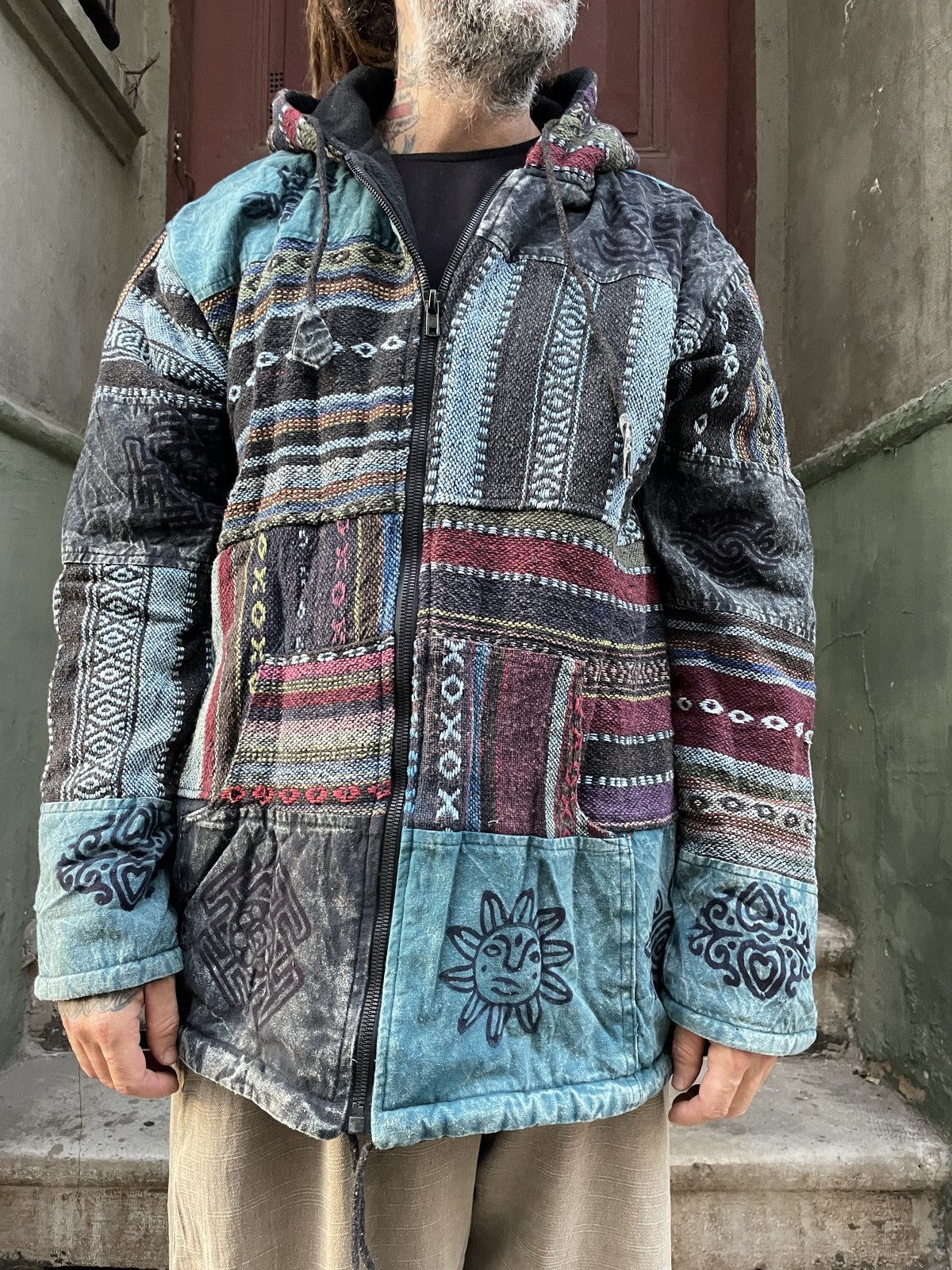 Mens boho jacket best sale