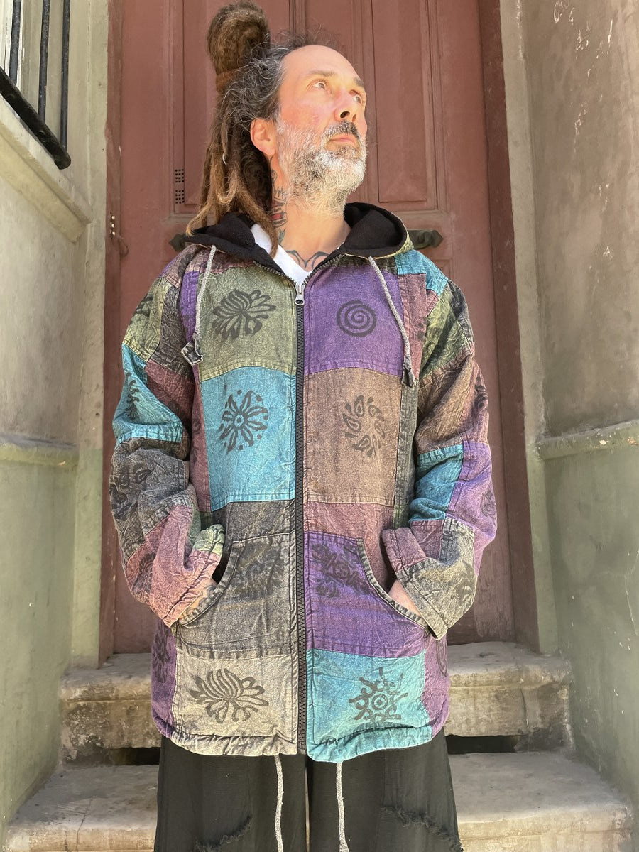 Nepal Patchwork Polar Astarlı Mont