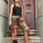 Unisex Nepal Kadın Patchwork Etnik Pantolon
