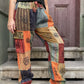 Unisex Nepal Kadın Patchwork Etnik Pantolon