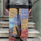 Unisex Nepal Patchwork Aum Baggy Trousers