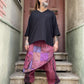 Mevsimlik & Kışlık Bordo Nepal Patchwork Şalvar 