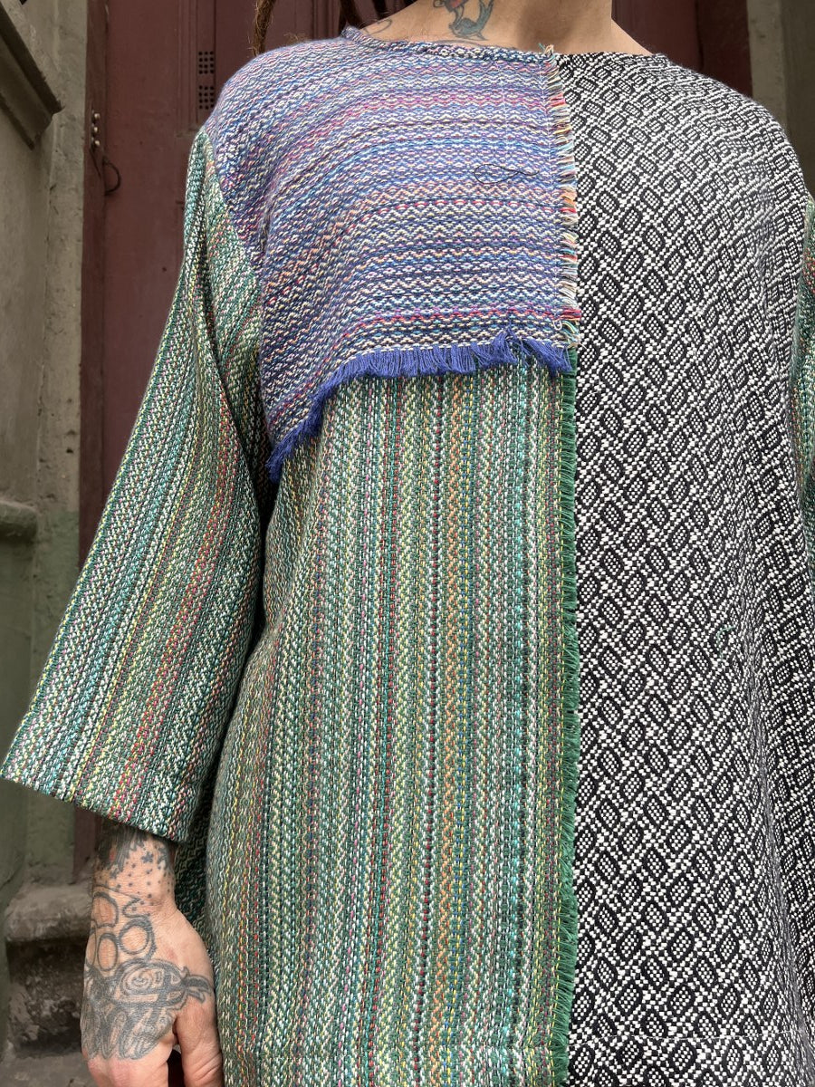 Ravion Dokuma Erkek Bluz – Tek Üretim, Etnik Dokuma & Sürdürülebilir