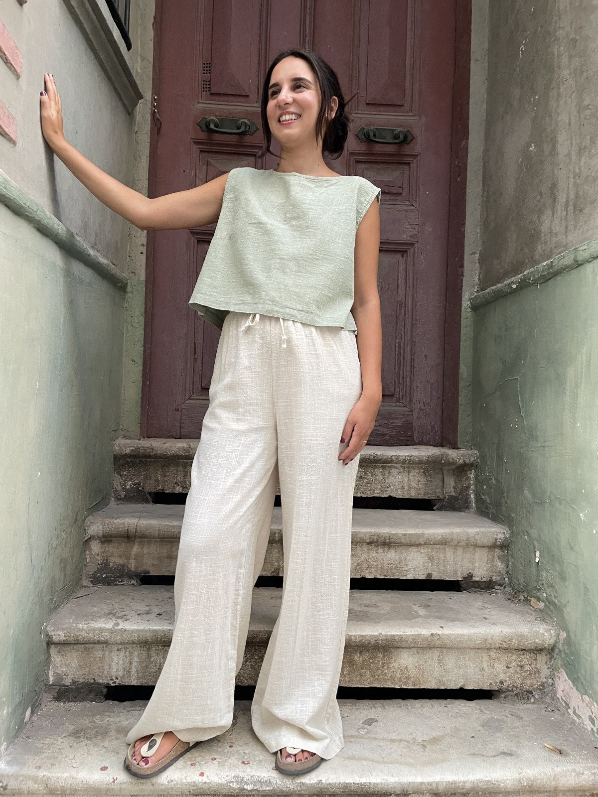 Pamuklu Lastikli Cepli Kadın Pantolon – 2 Renk | Rahat Kalıp