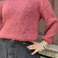 Yumuşak Dokulu Kadın Pembe Kazak