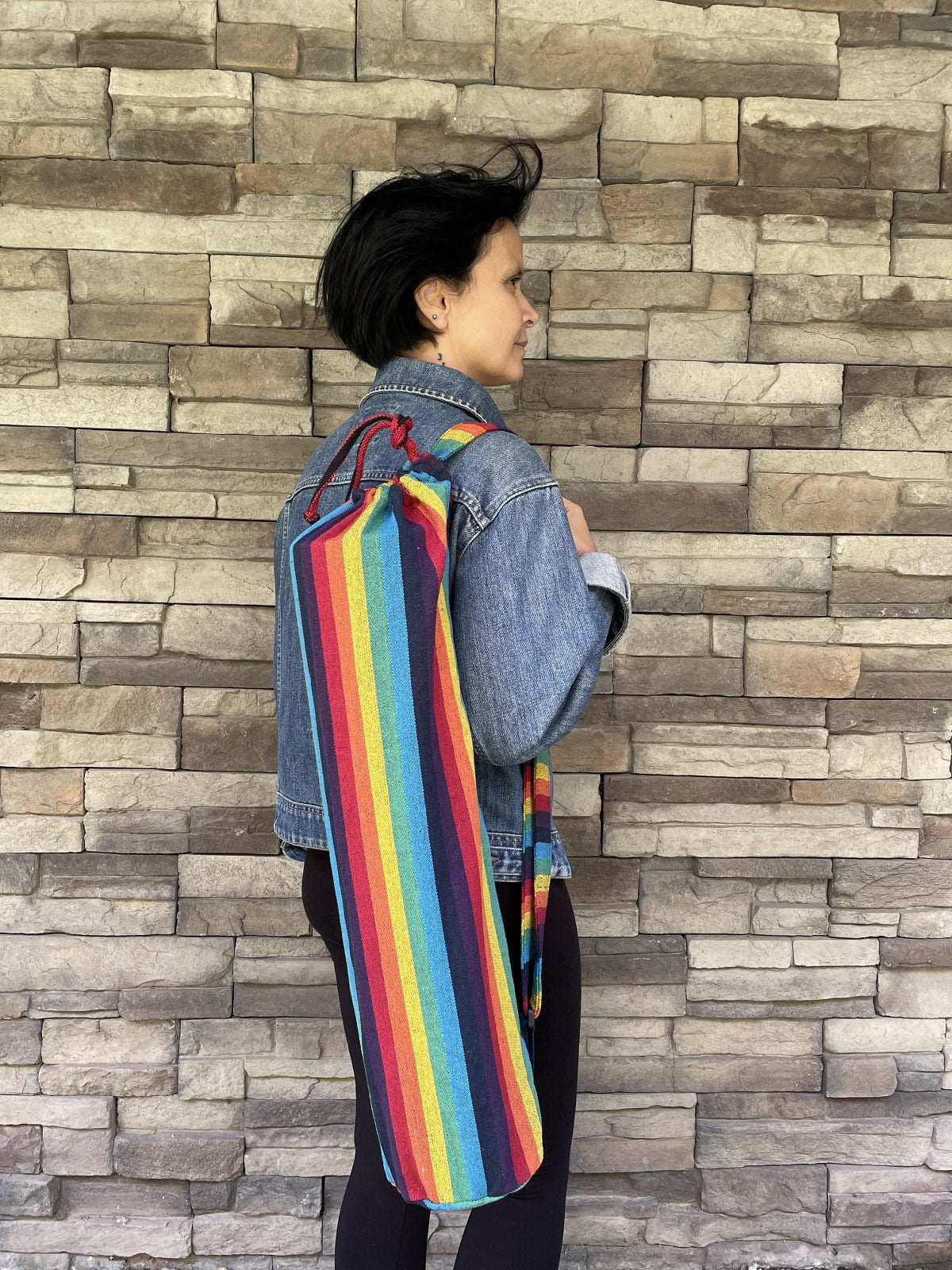Rainbow Nepal Yoga Mat Çantası