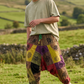Unisex Nepal Patchwork Şalvar Pantolon – Sarı Yeşil, Salaş Tasarım