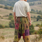 Unisex Nepal Patchwork Şalvar Pantolon – Sarı Yeşil, Salaş Tasarım
