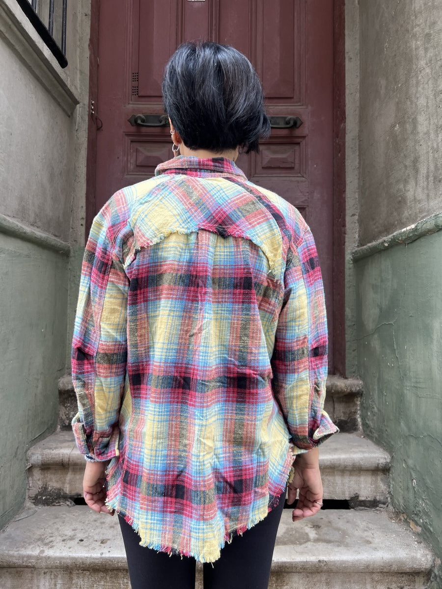 Kadın Oversize Oduncu Gömlek 