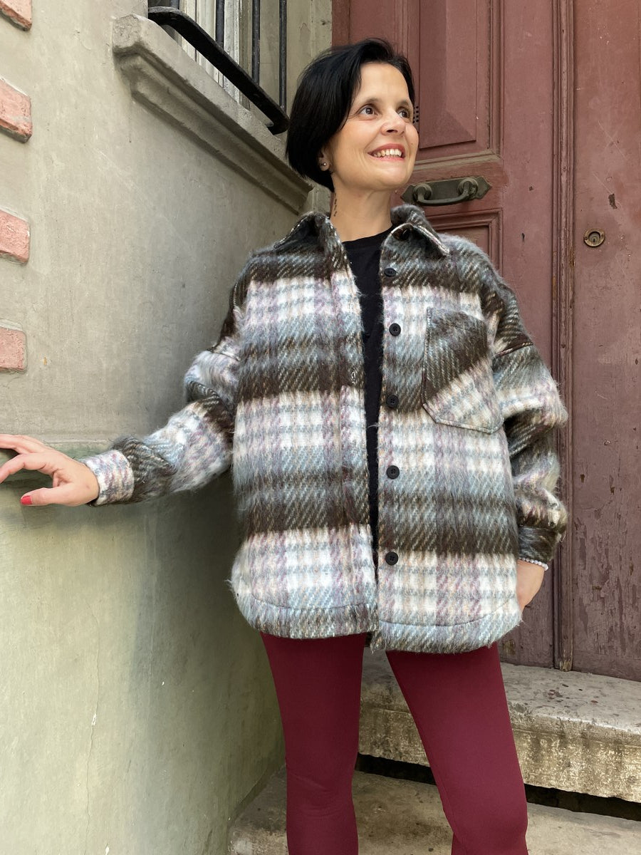 Yumuşak Dokulu Oversize Kadın Oduncu Gömlek – Cozy