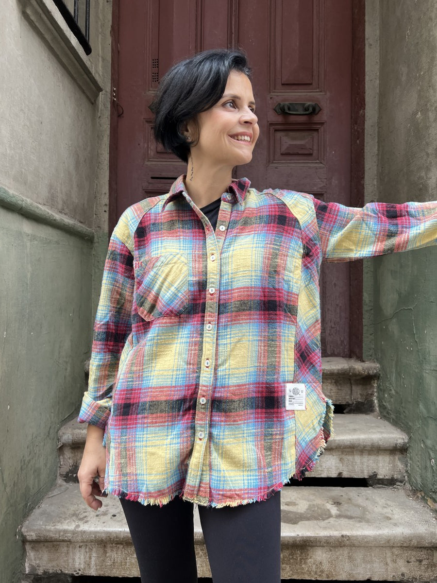 Kadın Oversize Oduncu Gömlek