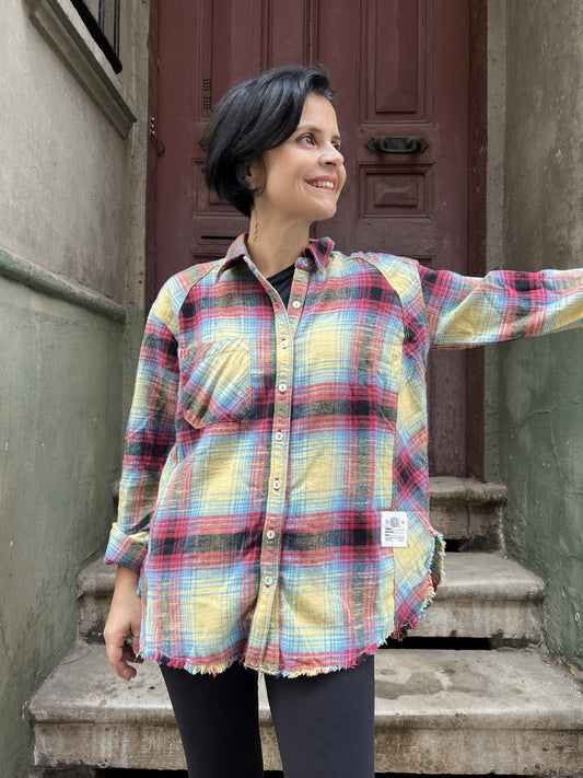 Kadın Oversize Oduncu Gömlek