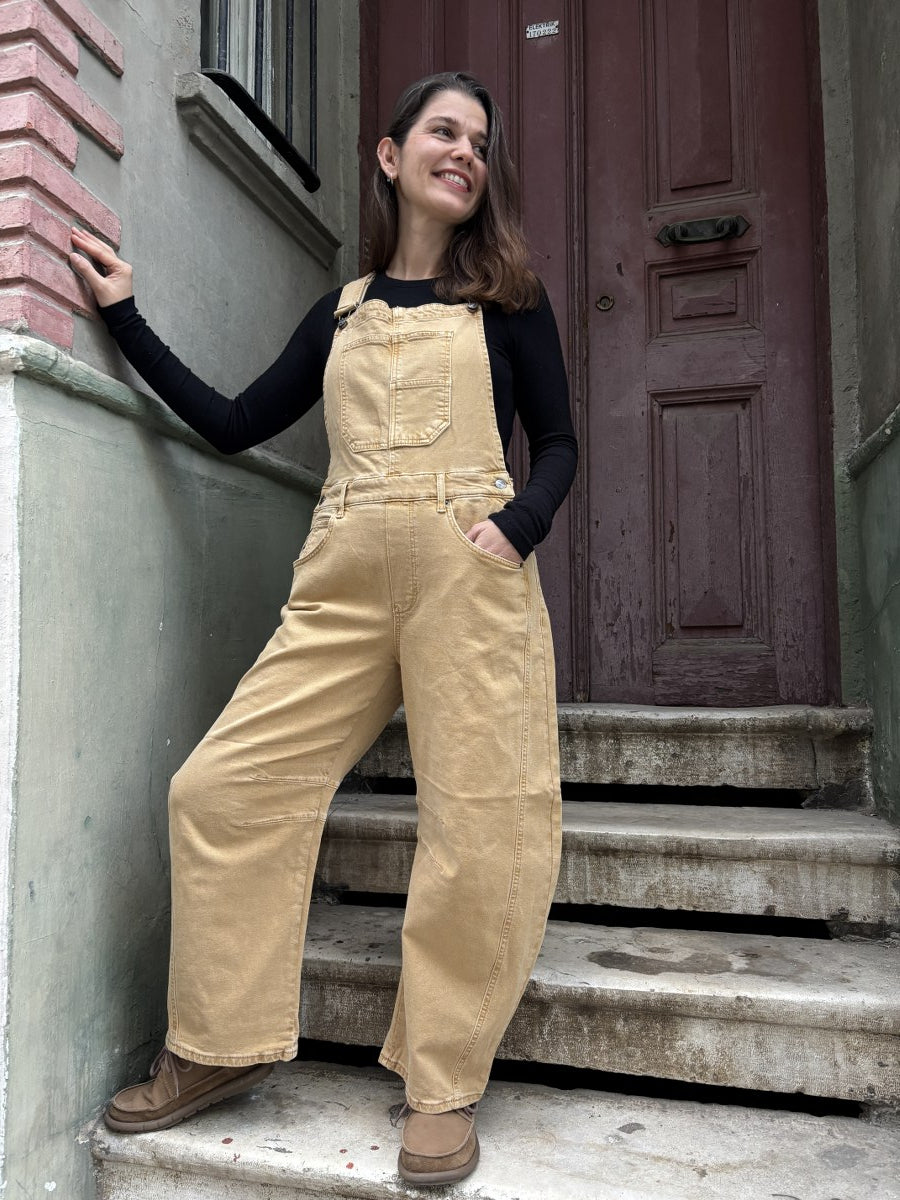 Natural Salopet Tulum – Ayarlanabilir Askılı, Çift Kullanımlı