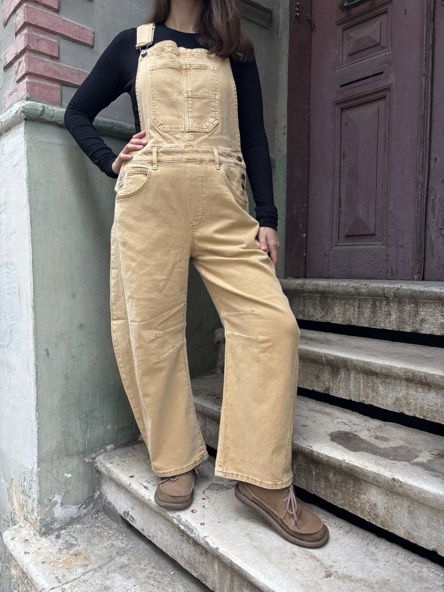 Natural Salopet Tulum – Ayarlanabilir Askılı, Çift Kullanımlı