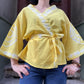 Bohem Sarı Batik Kadın Kimono