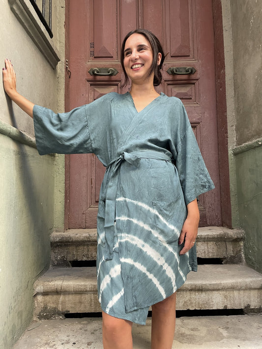 Ocean Batik Kimono