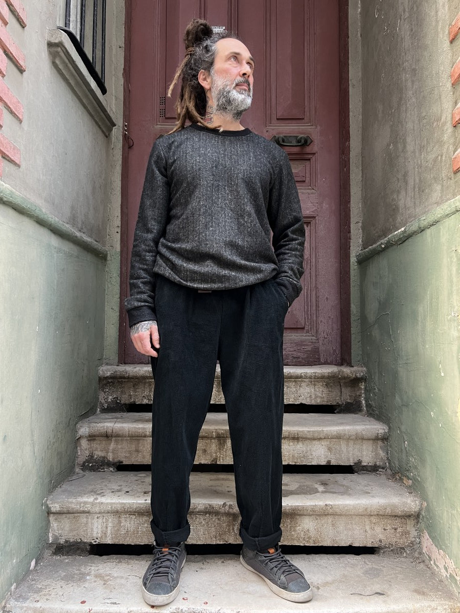 Siyah Kadife Pantolon