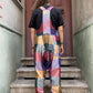 Unisex Soft Baskılı Nepal Patchwork Tulum