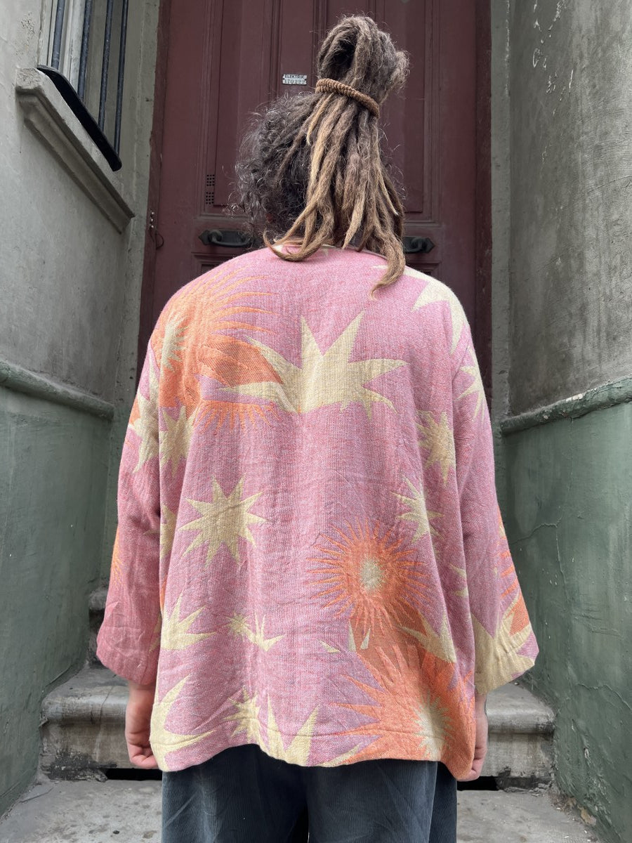 Solaris Tasarım Dokuma Erkek Bluz – %100 Pamuk, Sürdürülebilir