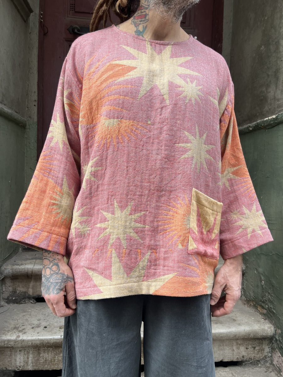 Solaris Tasarım Dokuma Erkek Bluz – %100 Pamuk, Sürdürülebilir