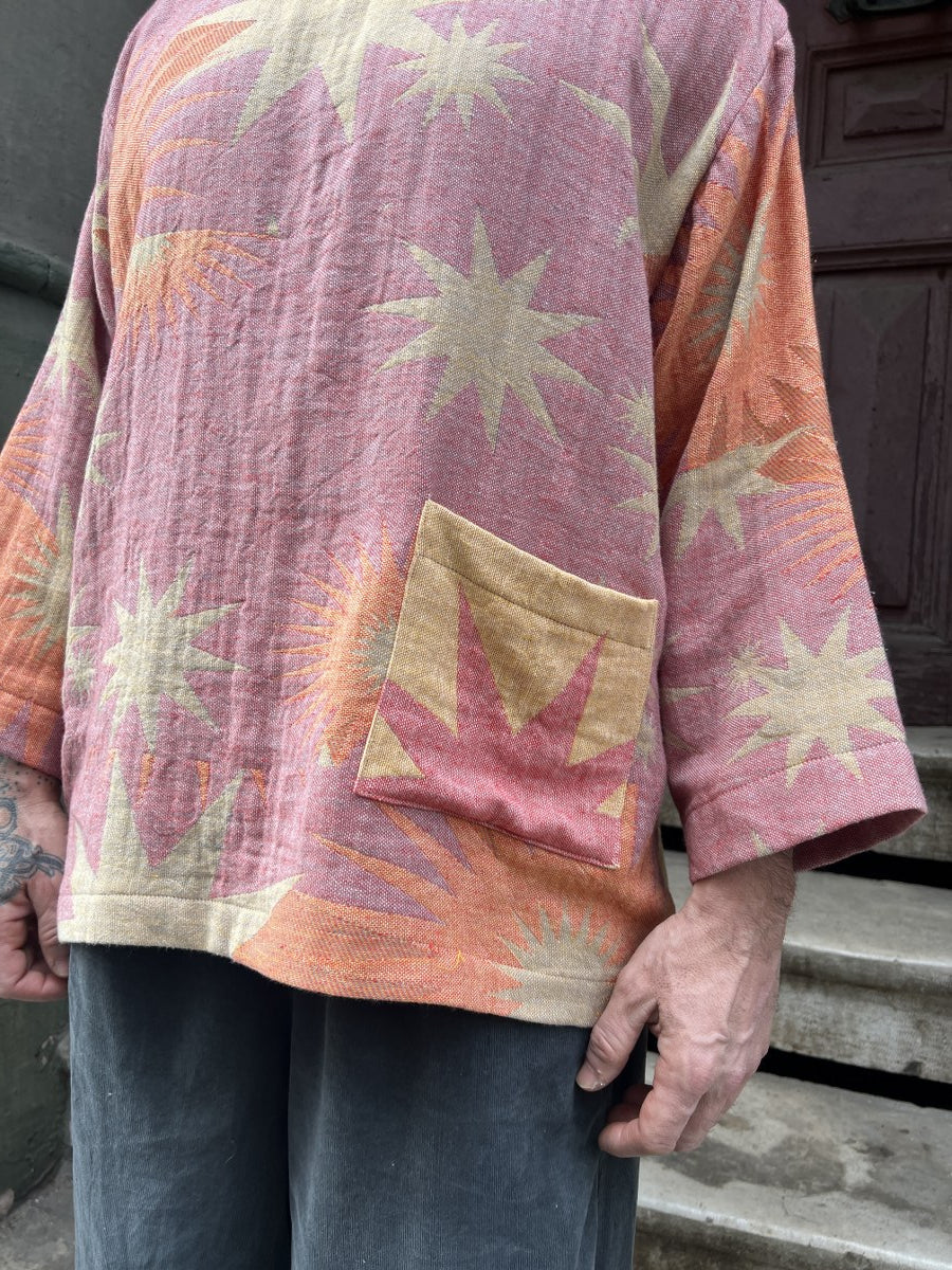 Solaris Tasarım Dokuma Erkek Bluz – %100 Pamuk, Sürdürülebilir