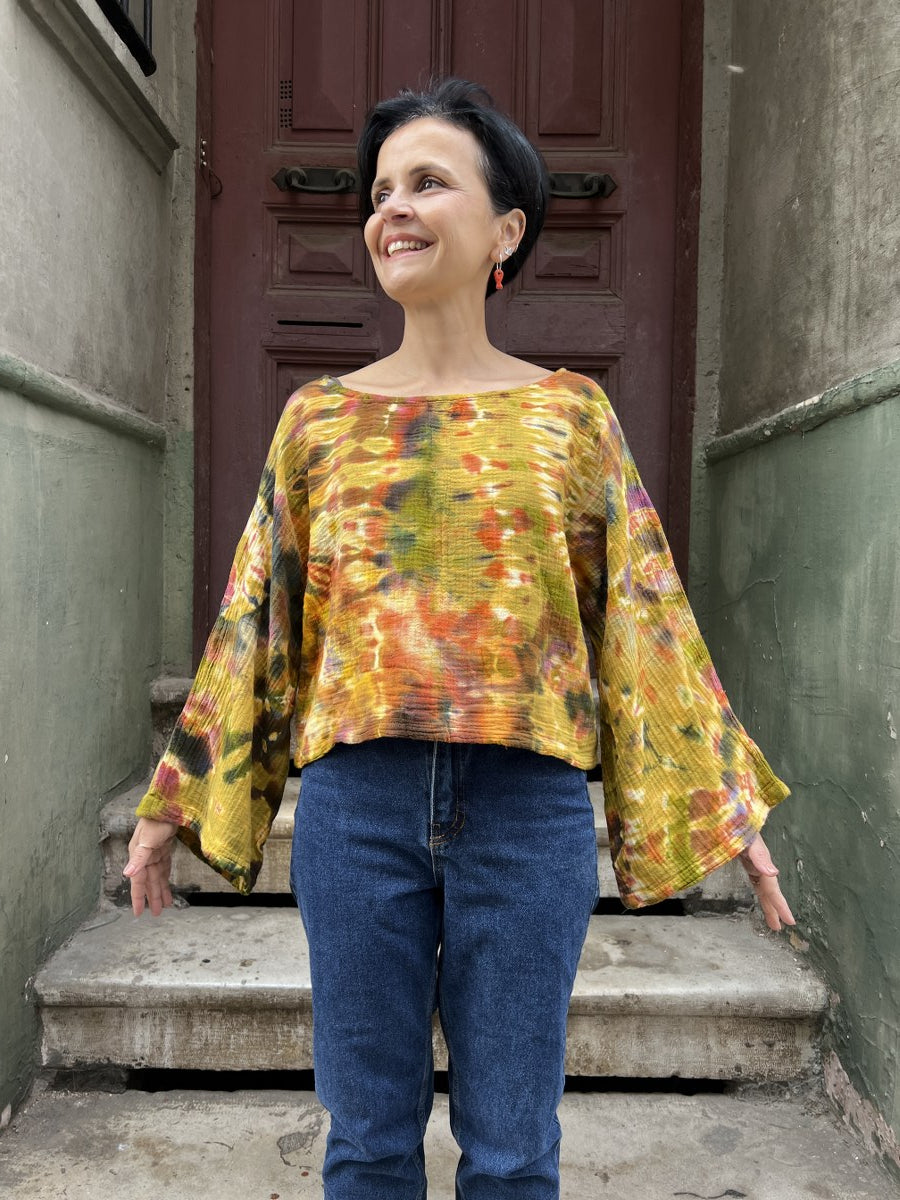 Kadın Batik Bluz Autumn Glow