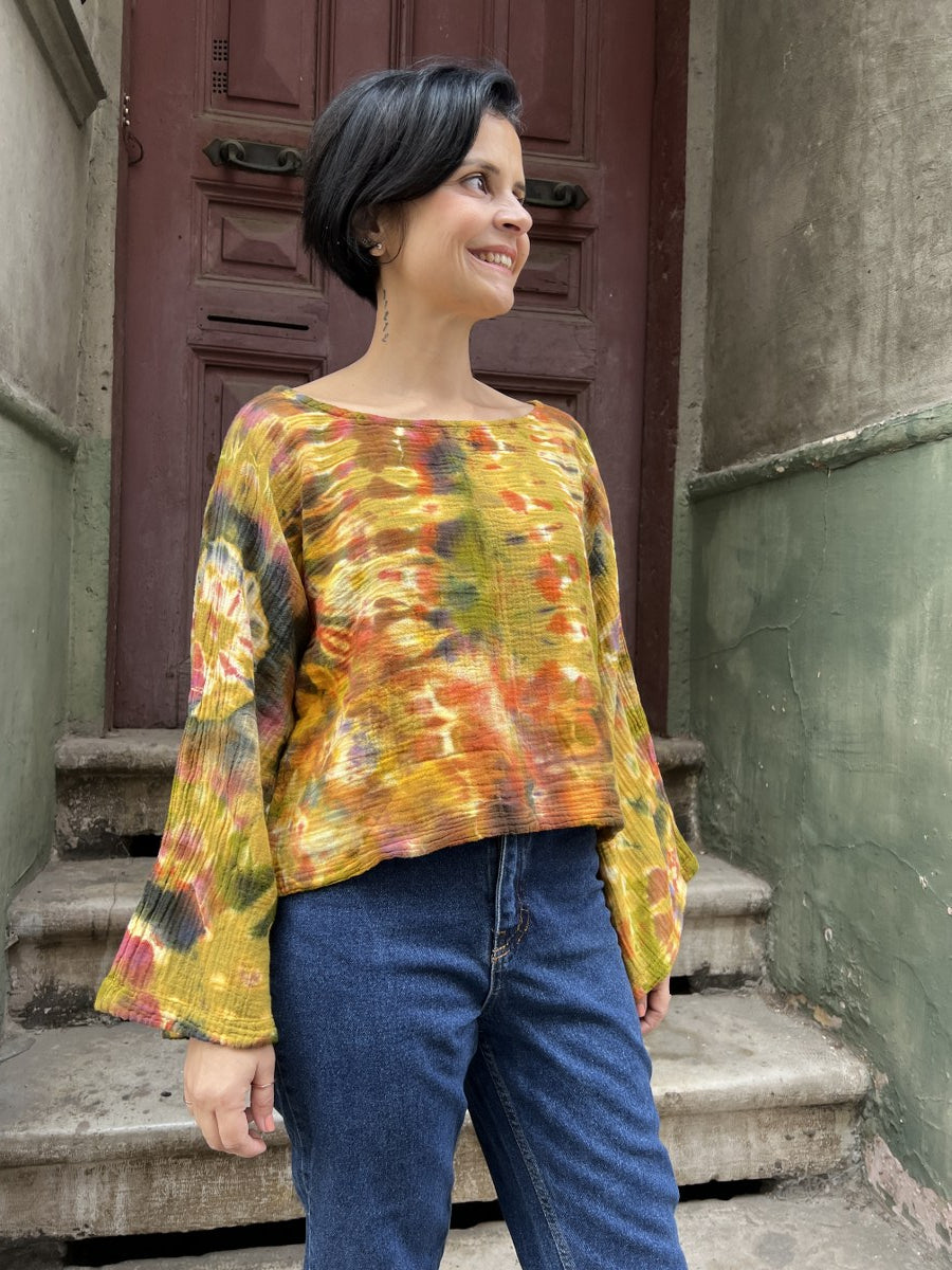 Kadın Batik Bluz Autumn Glow