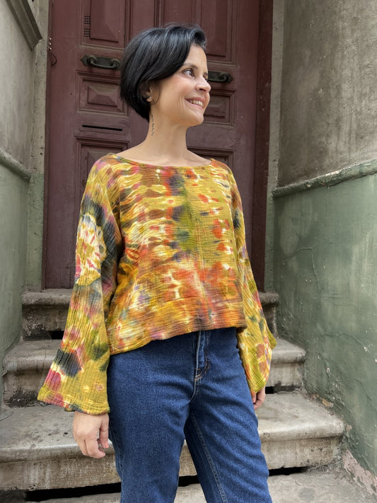 Kadın Batik Bluz Autumn Glow