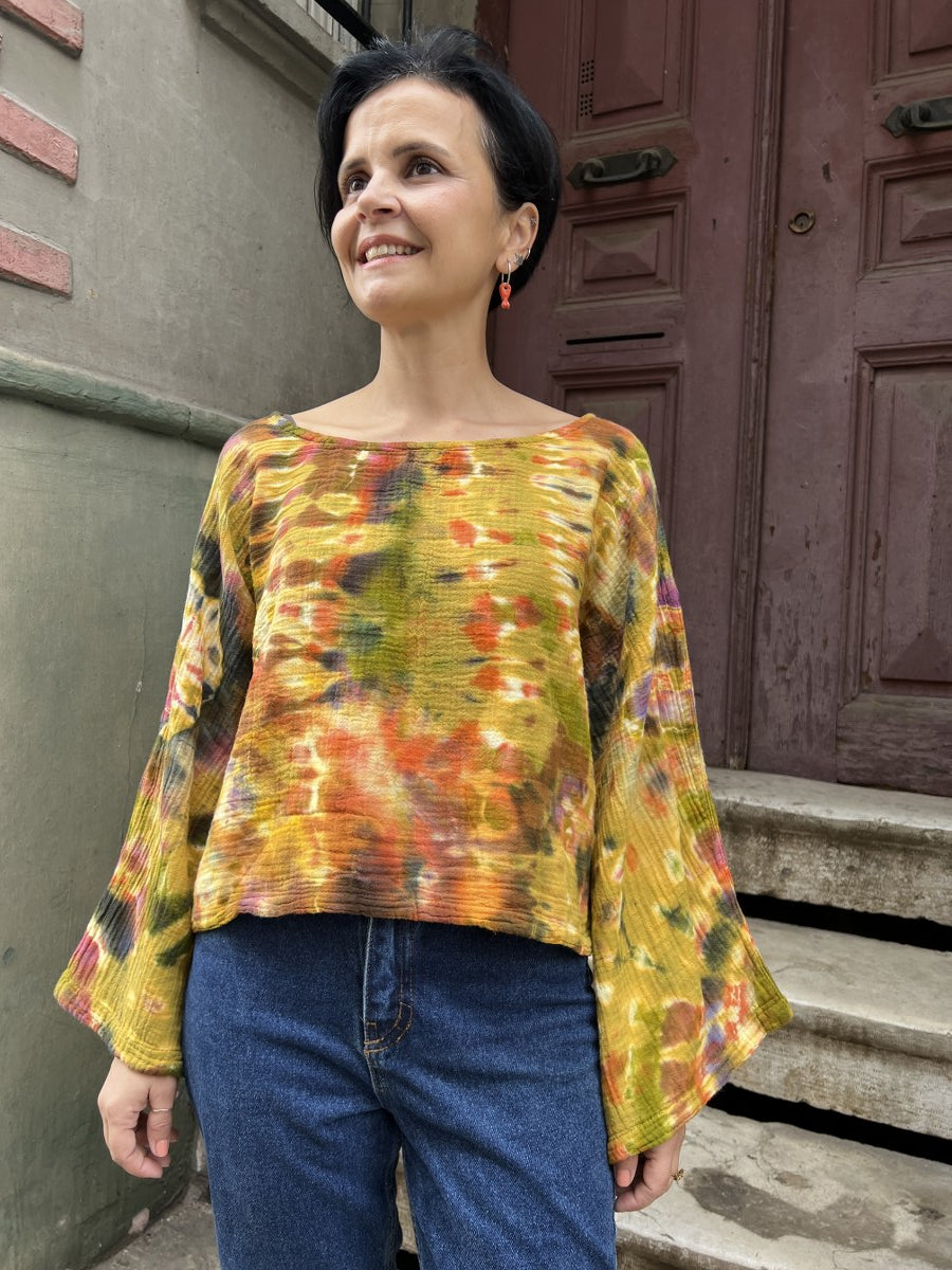 Kadın Batik Bluz Autumn Glow