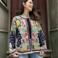 Suzani İşlemeli El Yapımı Bohem Kadın Ceket Mont – %100 Pamuk | Hindistan Üretimi