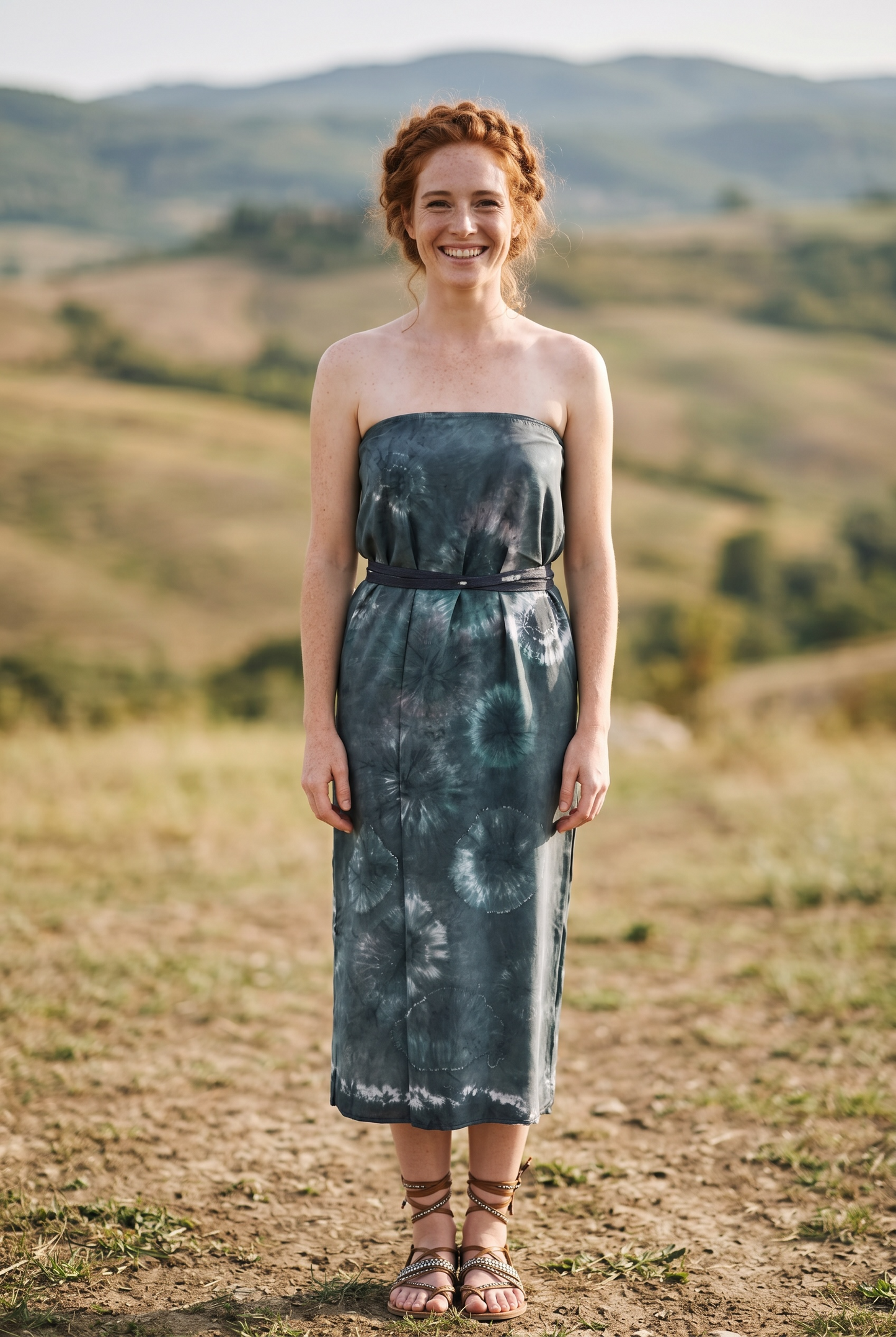 Shadow Moon Batik Sarong – Renk Geçişli Viskon Çok Amaçlı Sarong Etek & Elbise