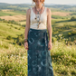 Shadow Moon Batik Sarong – Renk Geçişli Viskon Çok Amaçlı Sarong Etek & Elbise