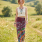 Arya Batik Sarong – Renk Geçişli Viskon Çok Amaçlı Sarong Etek & Elbise