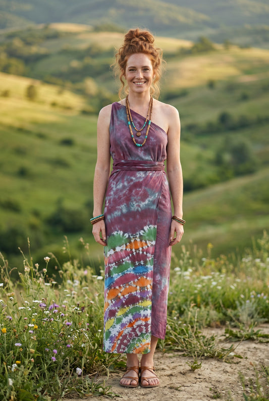 Arya Batik Sarong – Renk Geçişli Viskon Çok Amaçlı Sarong Etek & Elbise