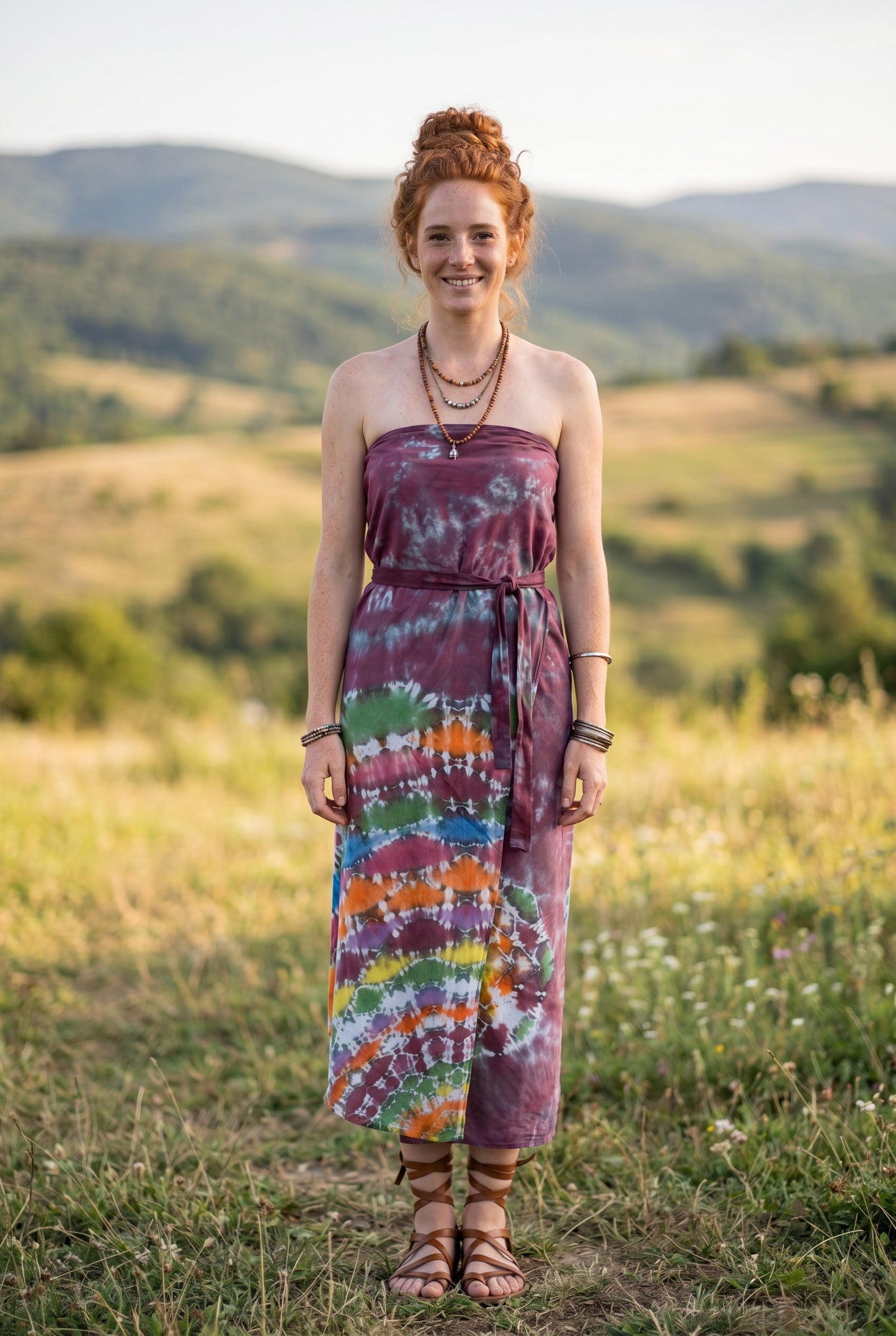 Arya Batik Sarong – Renk Geçişli Viskon Çok Amaçlı Sarong Etek & Elbise