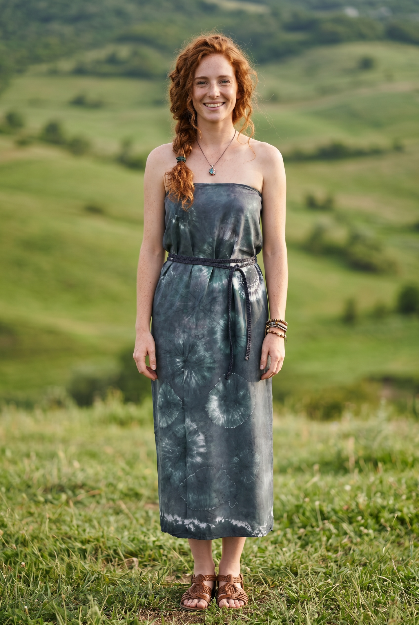Shadow Moon Batik Sarong – Renk Geçişli Viskon Çok Amaçlı Sarong Etek & Elbise