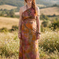 Terra Glow Batik Sarong – Renk Geçişli Viskon Çok Amaçlı Sarong Etek & Elbise