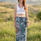 Luna Spiral Batik Sarong – Renk Geçişli Viskon Çok Amaçlı Sarong Etek & Elbise