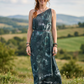 Shadow Moon Batik Sarong – Renk Geçişli Viskon Çok Amaçlı Sarong Etek & Elbise