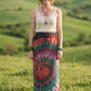 Forest Fire Batik Sarong – Renk Geçişli Viskon Çok Amaçlı Sarong Etek & Elbise
