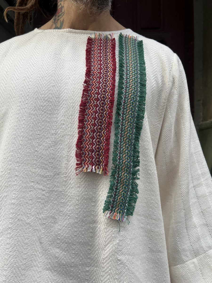 Soren Etnik Dokuma Erkek Bluz – Tek Üretim – %100 Pamuk, Sürdürülebilir