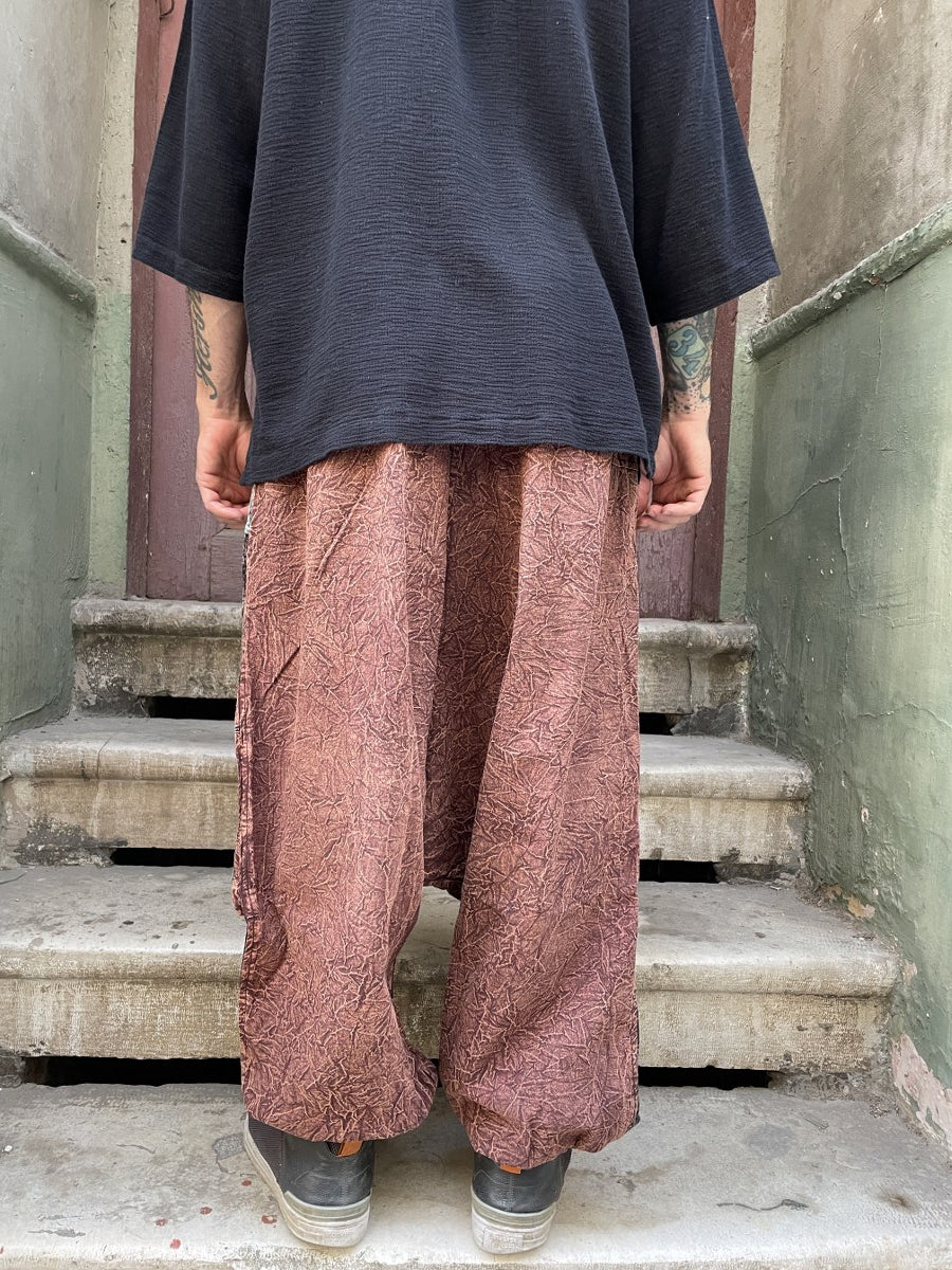 Mevsimlik & Kışlık Kahve Nepal Patchwork Şalvar – Unisex