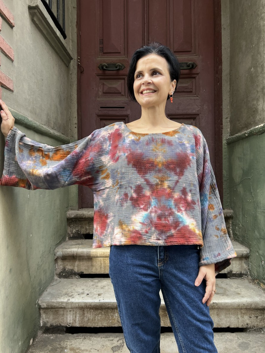 Kadın Batik Bluz Sunset Aura