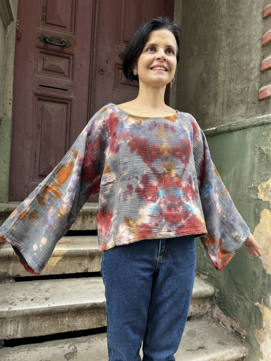 Kadın Batik Bluz Sunset Aura 