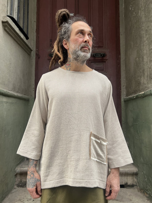 Lora Dokuma Erkek Bluz