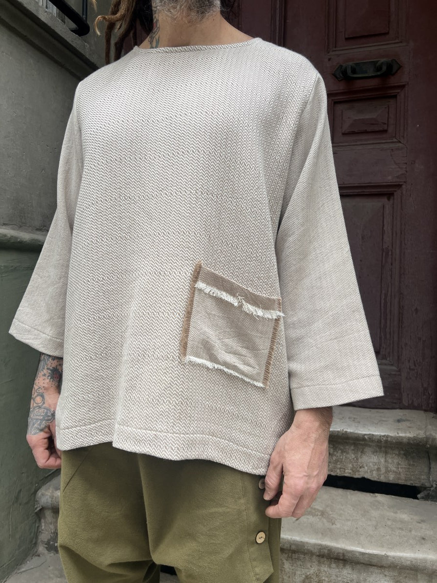 Lora Dokuma Erkek Bluz