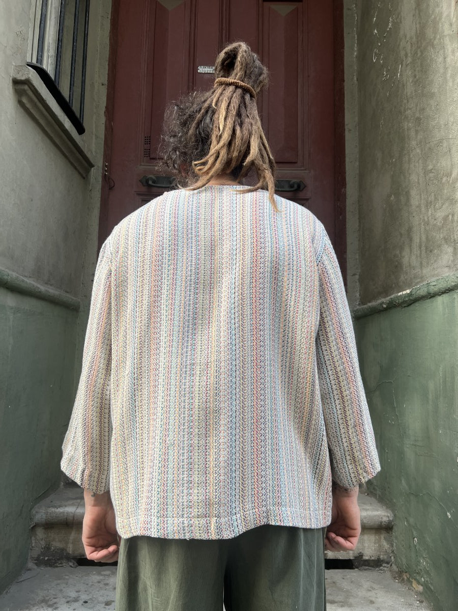 Avelon Tasarım Dokuma Erkek Bluz – %100 Pamuk, Sürdürülebilir