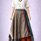 Çift Taraflı Bağlamalı İpek Etek – Bordo Yeşil (Nepal)