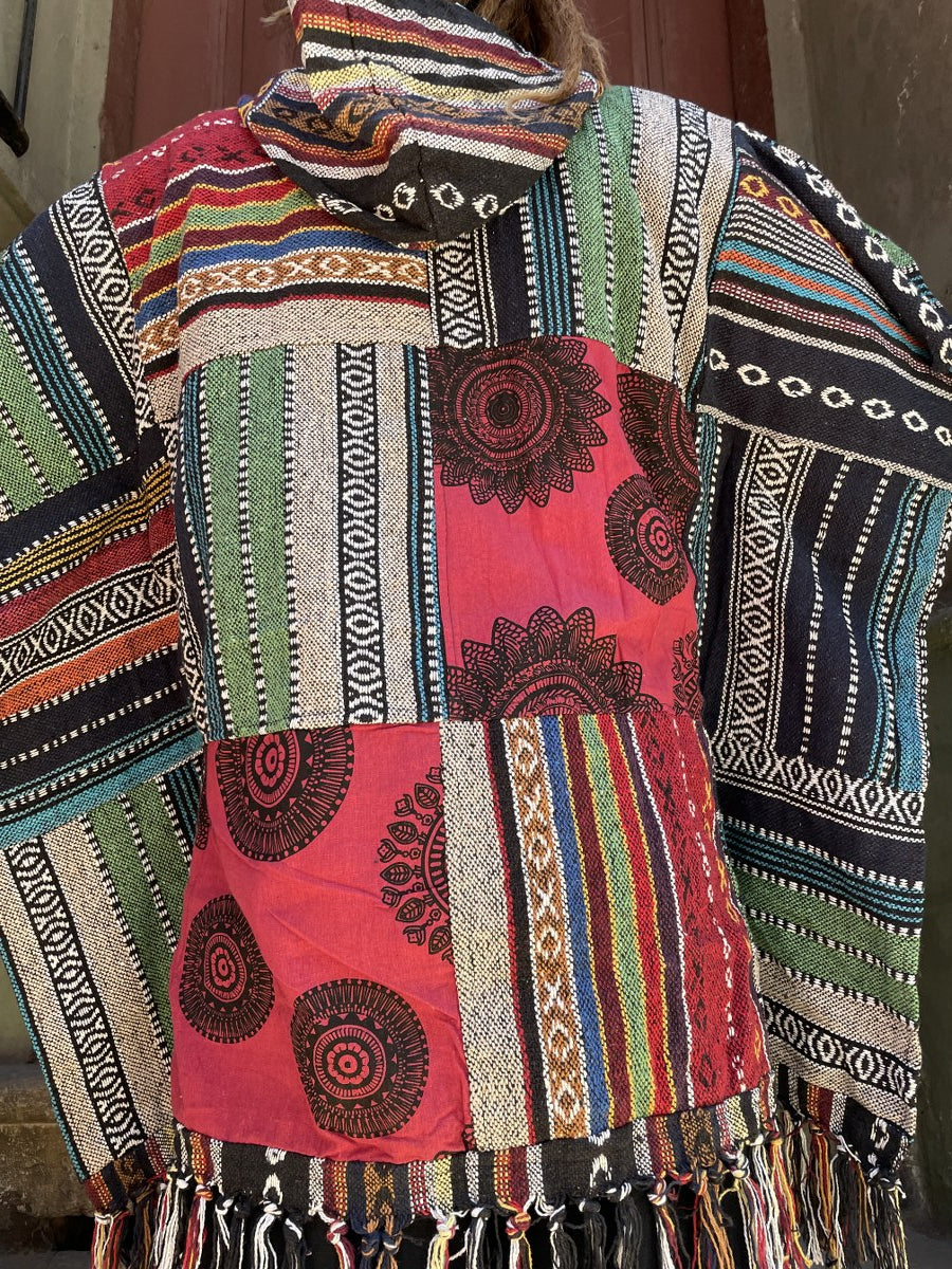Unisex Nepal Patchwork Panço